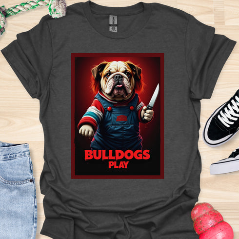 Bulldogs Play - Halloween - V1 - Redhead Bulldog T-Shirt
